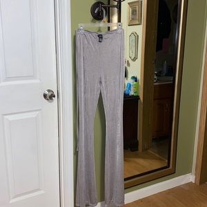 polyester flowy pants
